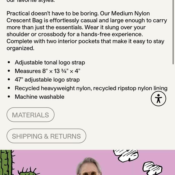 Peanuts Baggu Medium Crescent Bag - Picture 5 of 5